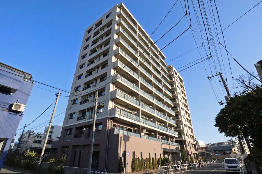 グランイーグルパークサイド大森南の外観（北西側から）