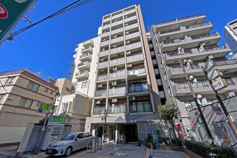 メインステージ大森駅前の外観（南東側から）