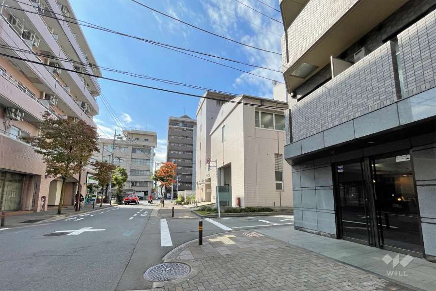 敷地東側の前面道路　