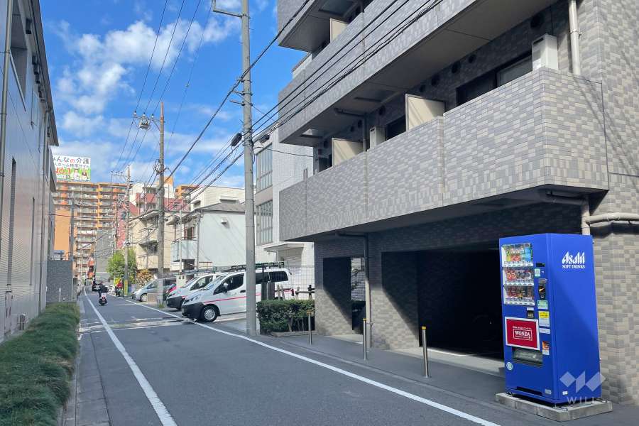 敷地南側の前面道路　