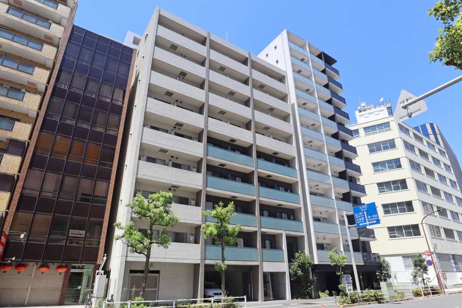 ライジングプレイス大森の外観（南東側から）