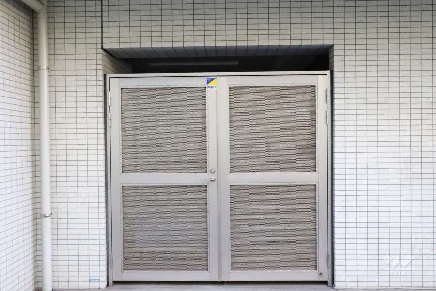 駐輪場の出入り口