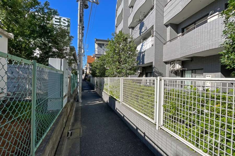 敷地南側の前面道路