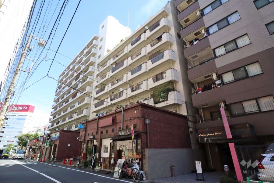 大森北一ハイツの外観(南西側から)