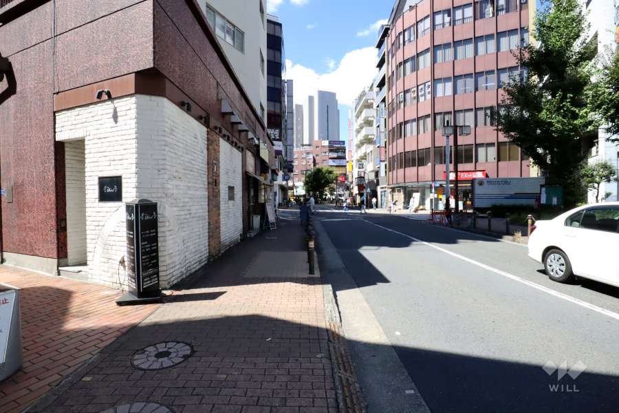 敷地北側の前面道路(東側から)