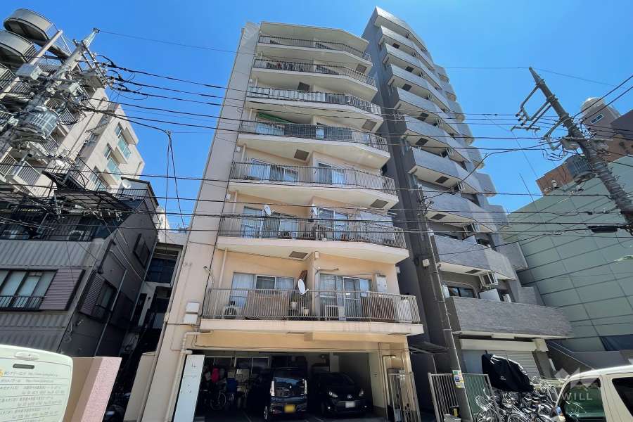 西世紀コーポ平和島の外観（西側から）