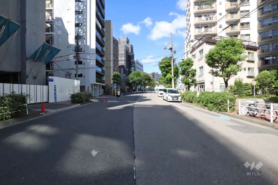 敷地南西側の前面道路