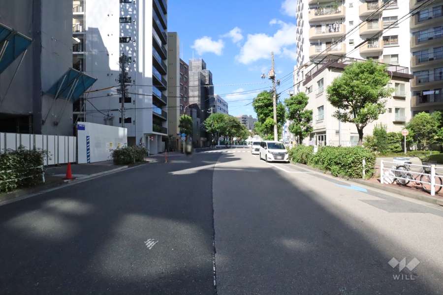 敷地南側の前面道路