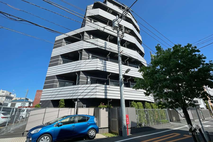 ステージファースト大森アジールコートの外観（北西側から）