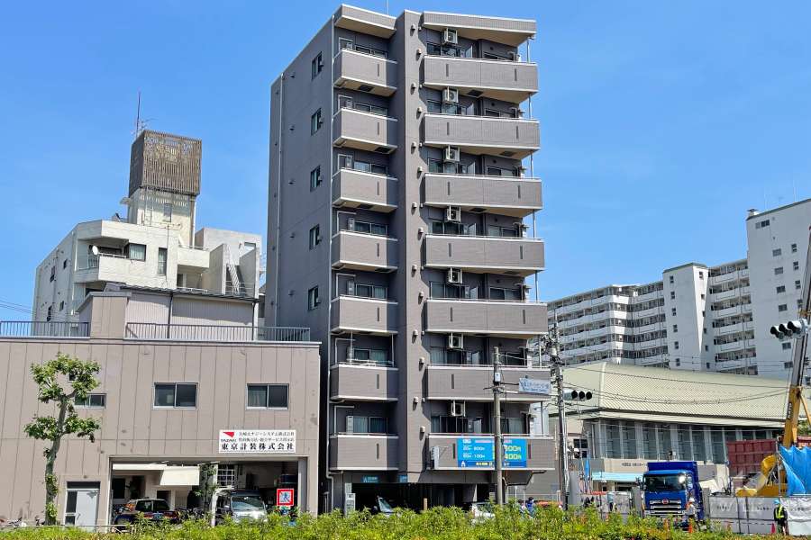 スモールシティハウス平和島の外観（北西側から）