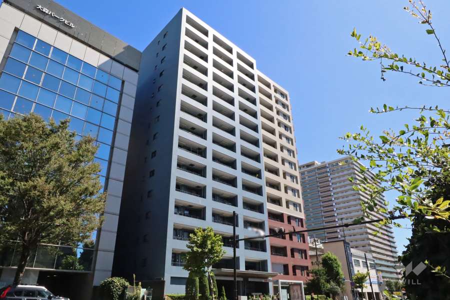 大森パークホームズベイサイドコートの外観（北西側から）