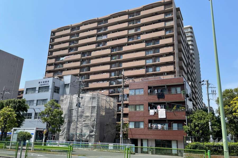 大森海岸パークハウスE棟の外観（南東側から）