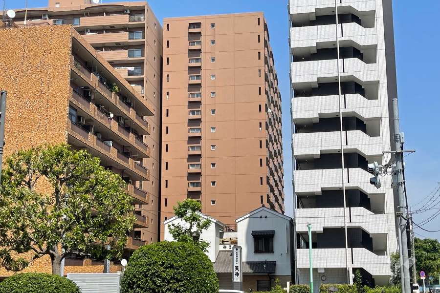 大森海岸パークハウスの外観（東側から）