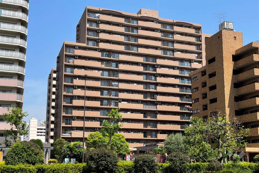 大森海岸パークハウスの外観（北西側から）