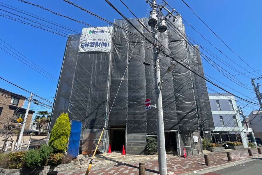 日神デュオステージ池上の外観（南西側から）