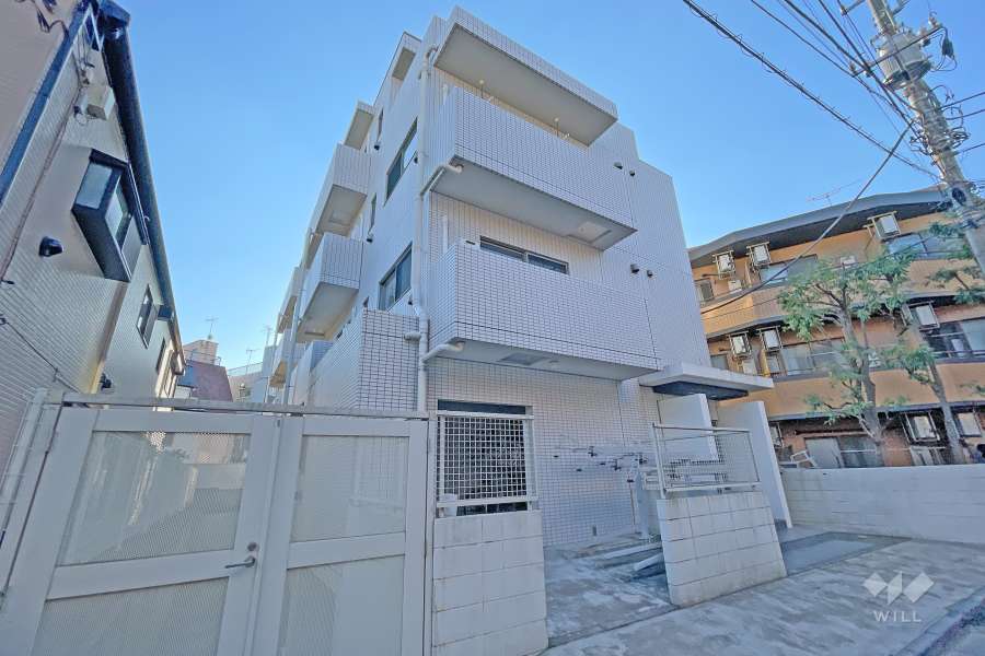 エルフラット池上の外観（北東側から）