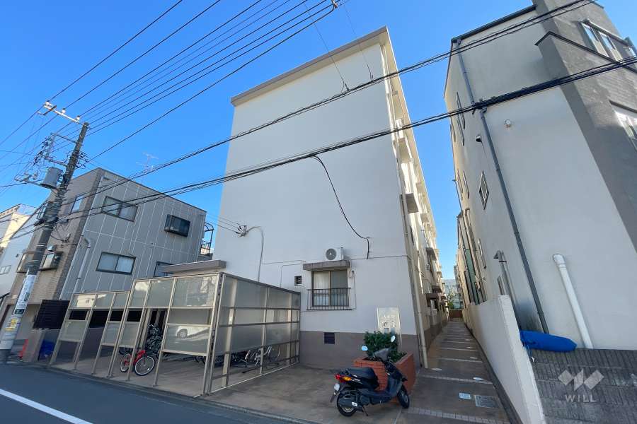 ハイツ池上(池上8丁目)の外観（北西側から）