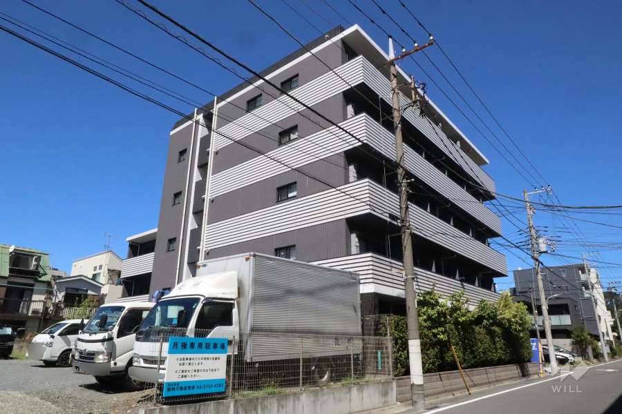 メイクスデザイン池上アジールコートの外観(南西側)