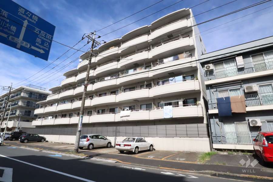 池上セントラルマンションの外観(南西側から)