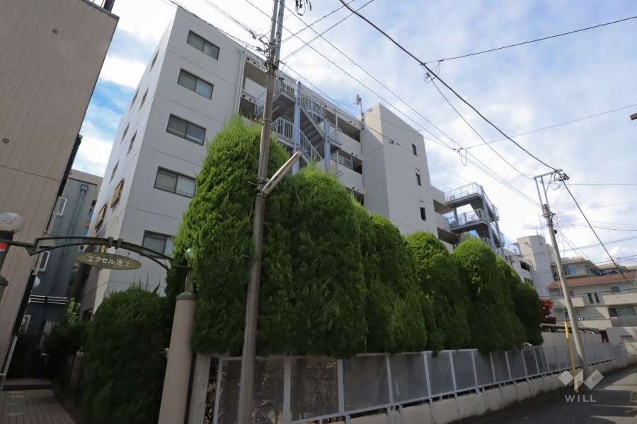 池上セントラルマンションの外観(南東側から)