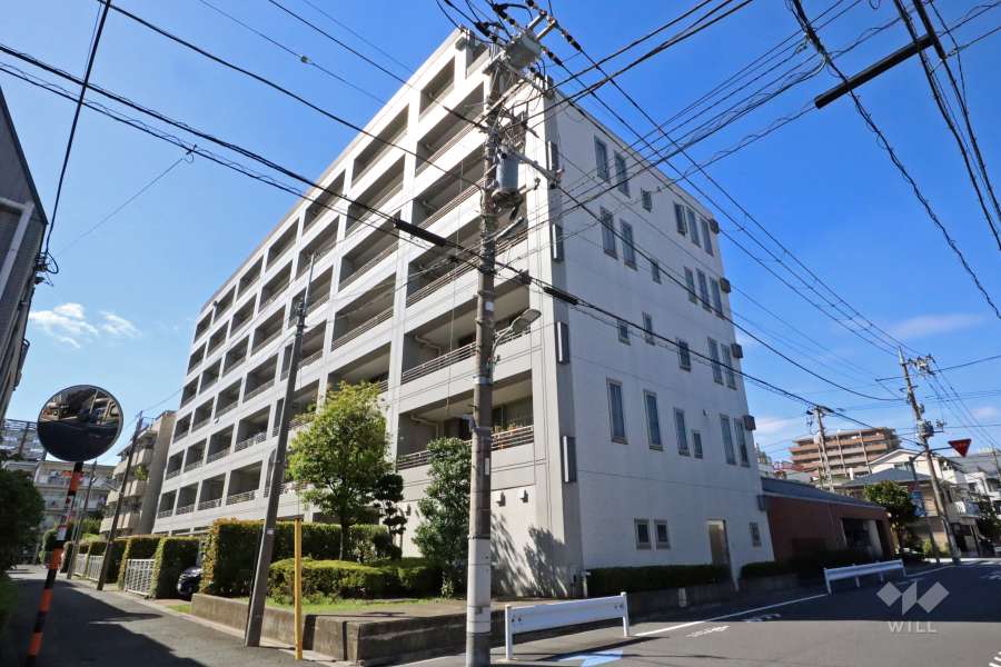 東急ドエルアルス池上プログレージの外観（南東側から）