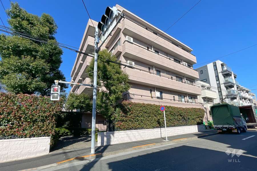 コスモ池上エクセラの外観（南西側から）