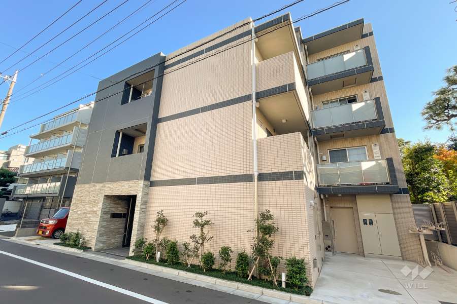 ガリシア池上2の外観（北西側から）