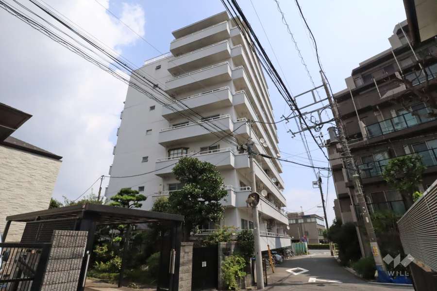 馬込マンションの外観（南西側から）