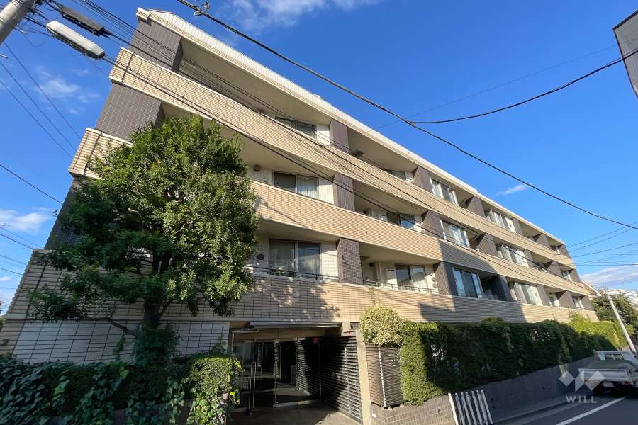 グローリオヒルズ西馬込の外観（南西側から）