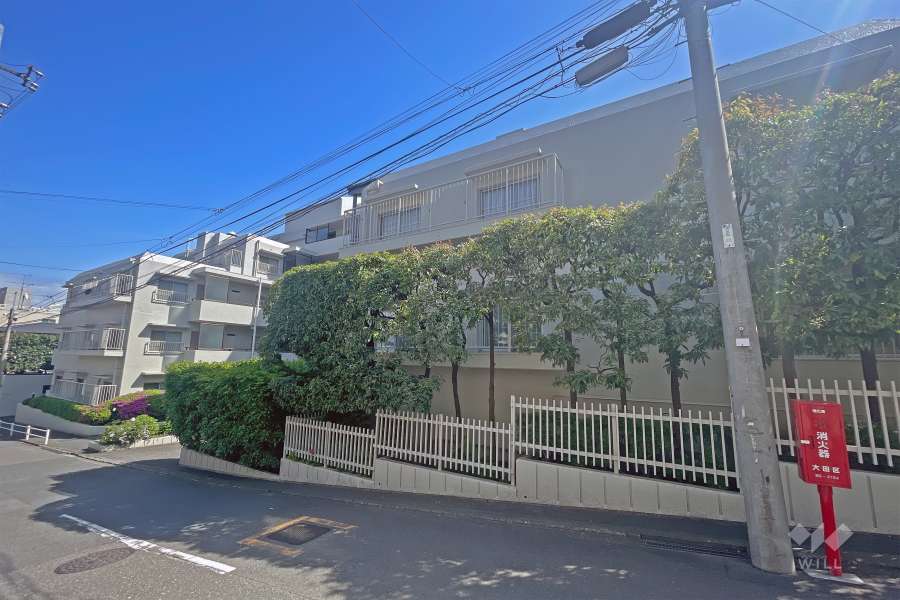 長原パークハウスの外観（北側から）