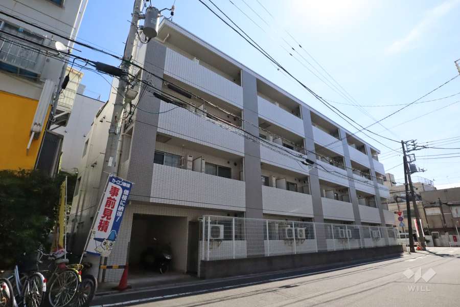 仲池上アートレジデンスの外観(南西側から）