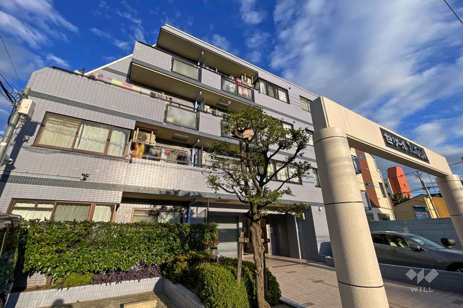 セザール第二西馬込の外観（北西側から）