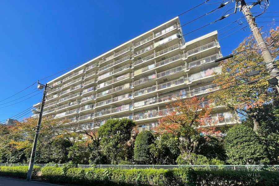 池上パークファミリア1号棟の外観（南東側から）