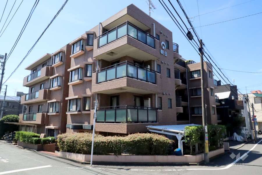 朝日クレスパリオ仲池上の外観(北側から)