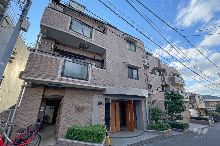 レジェンド仲池上の外観（東側から）