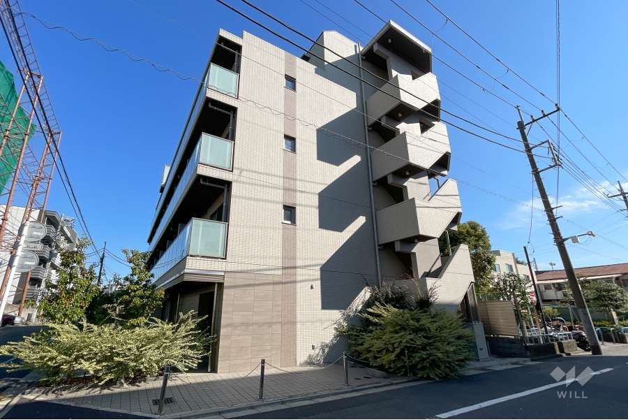 ログ西馬込の外観（西側から）