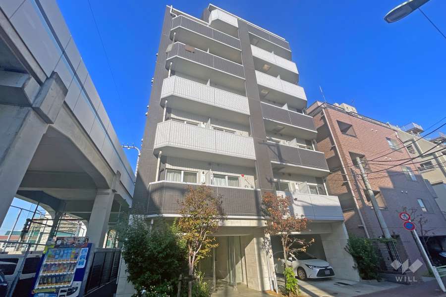 ライジングプレイス蒲田南の外観（南西側から）