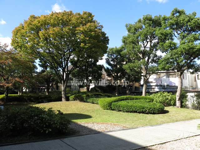 敷地内にある中庭