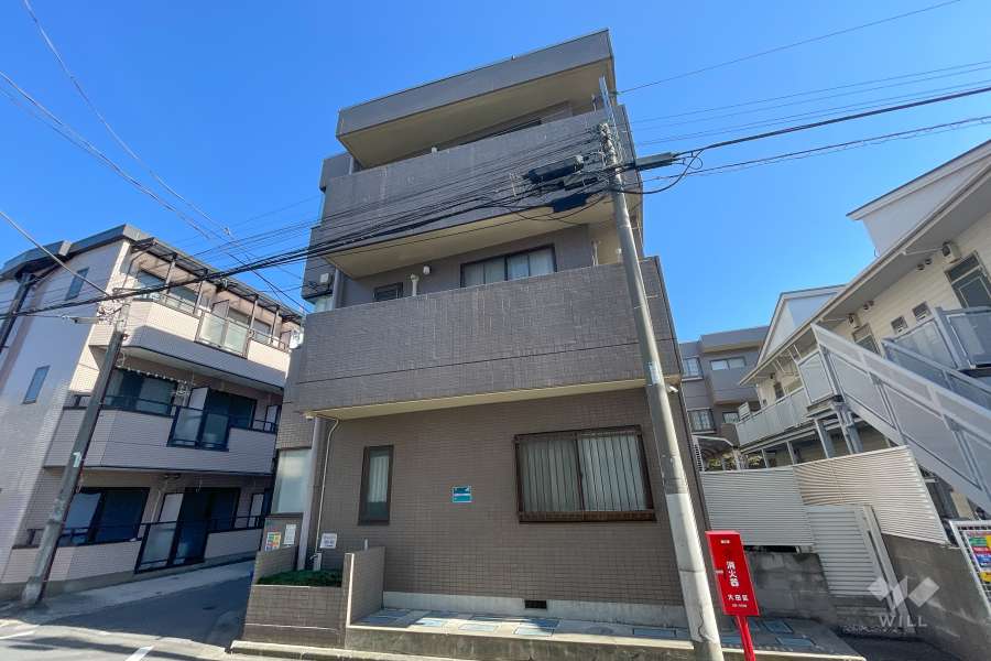 フィエスタ仲六郷の外観（南西側から）