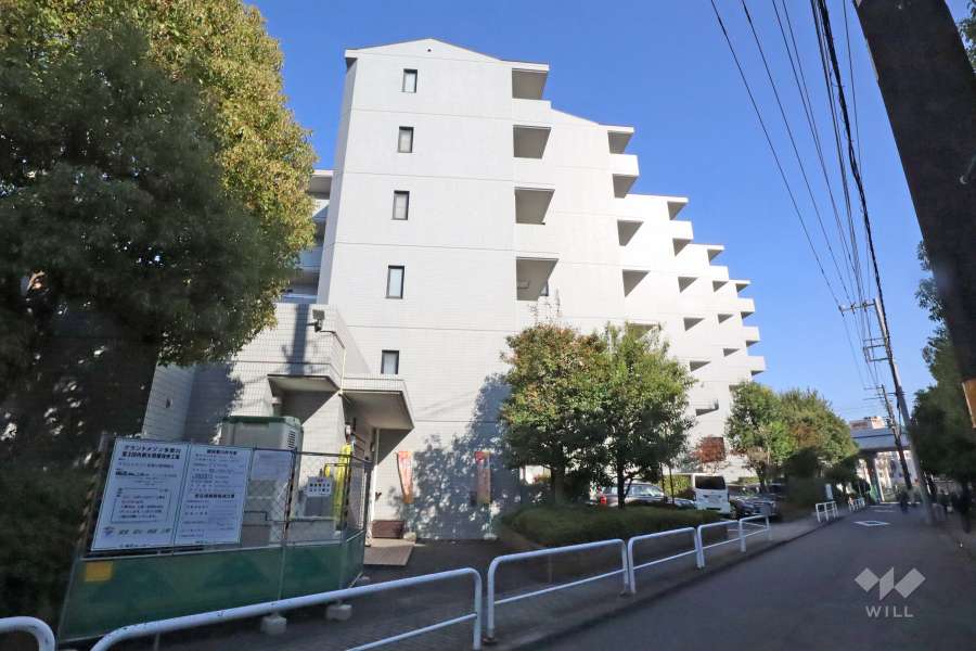 グランドメゾン多摩川の外観（南西側から）