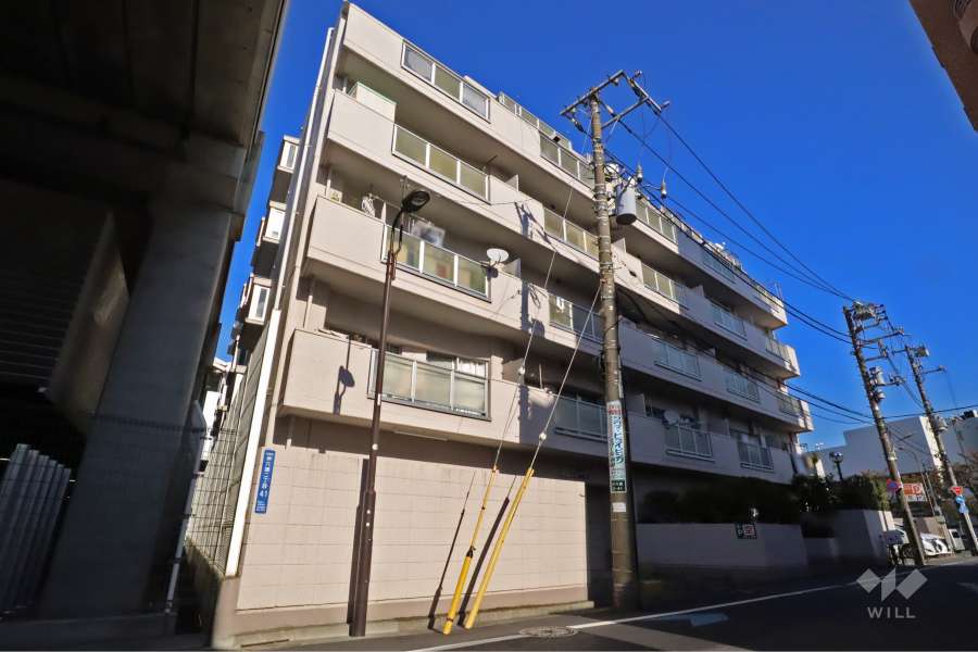 コートピア雑色の外観(南西側)から