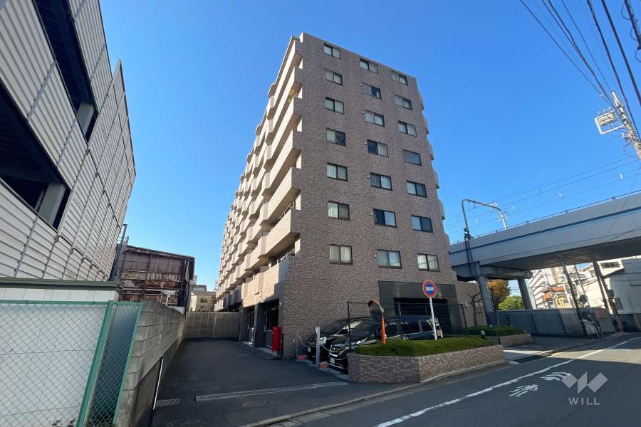 ルピナス多摩川の外観（北東側から）