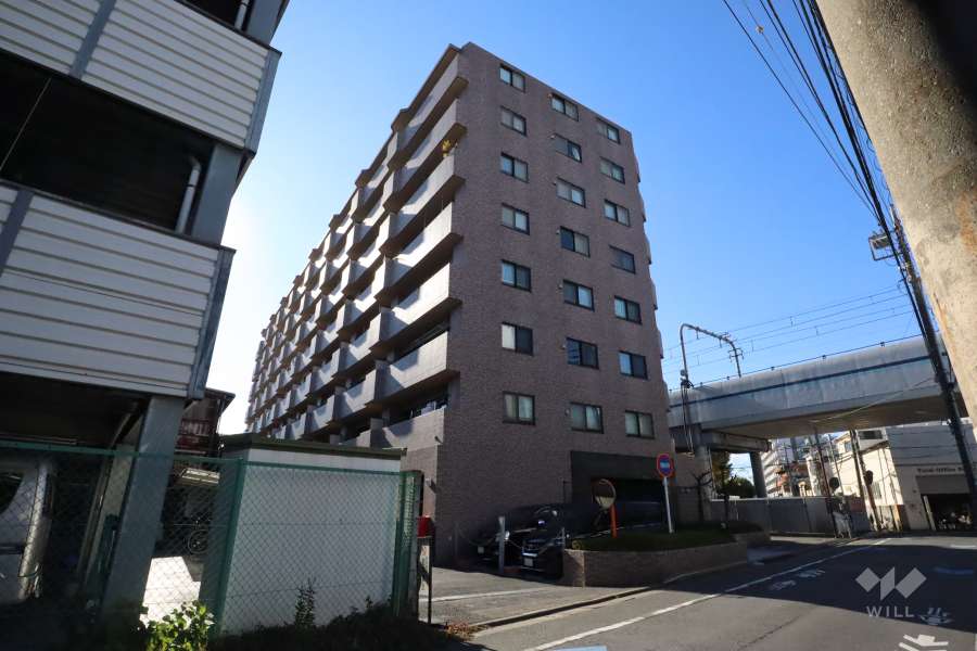 ルピナス多摩川の外観(北東側から)