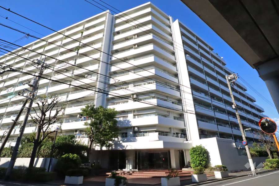 パークハイツ多摩川の外観（南東側から）