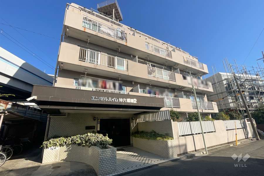 エンゼルハイム仲六郷第２の外観（南西側から）