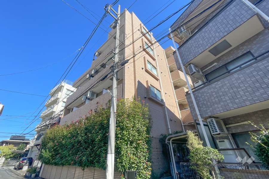 スカイコート田園調布の外観（南側から）　