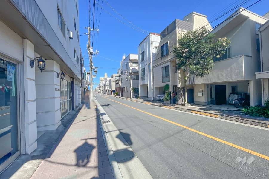 敷地北東側の前面道路