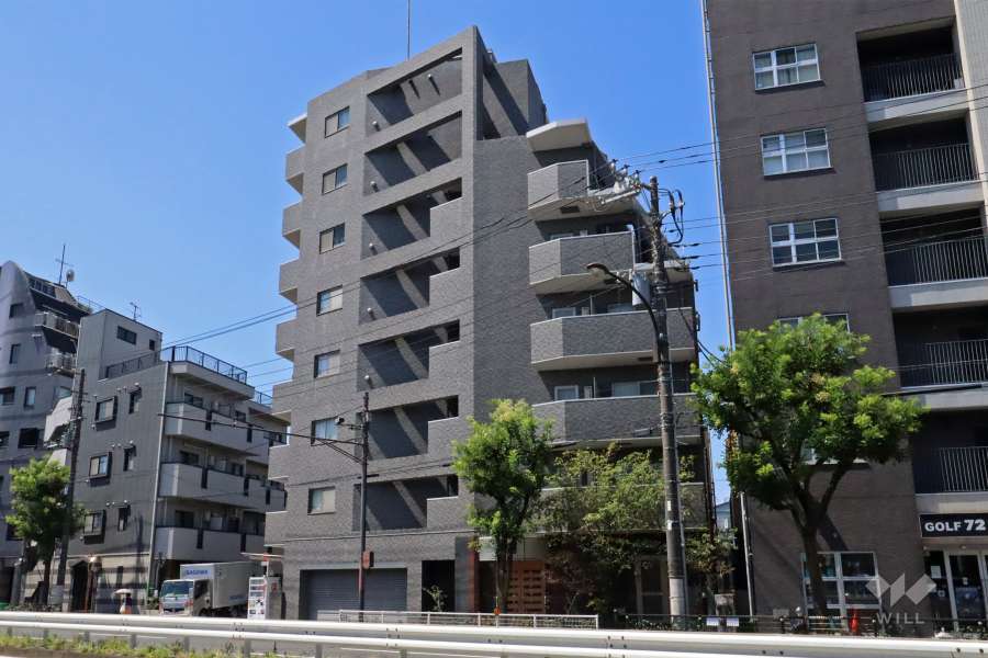 シンシア田園調布の外観（北側から）