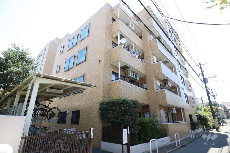 ライオンズマンション田園調布第２の外観(北西側から)