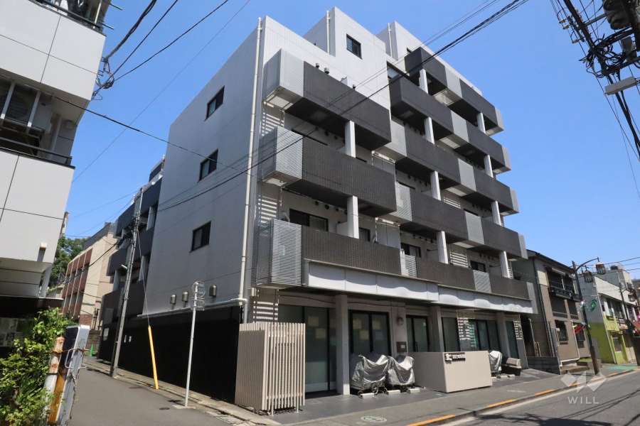 ブライズ東雪谷アジールコートの外観(西側から)